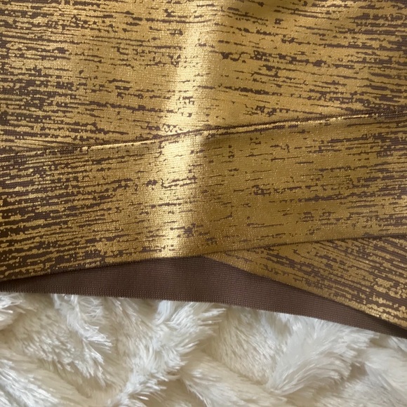 BCBG Maxazria golden wrap skirt - Picture 6 of 7